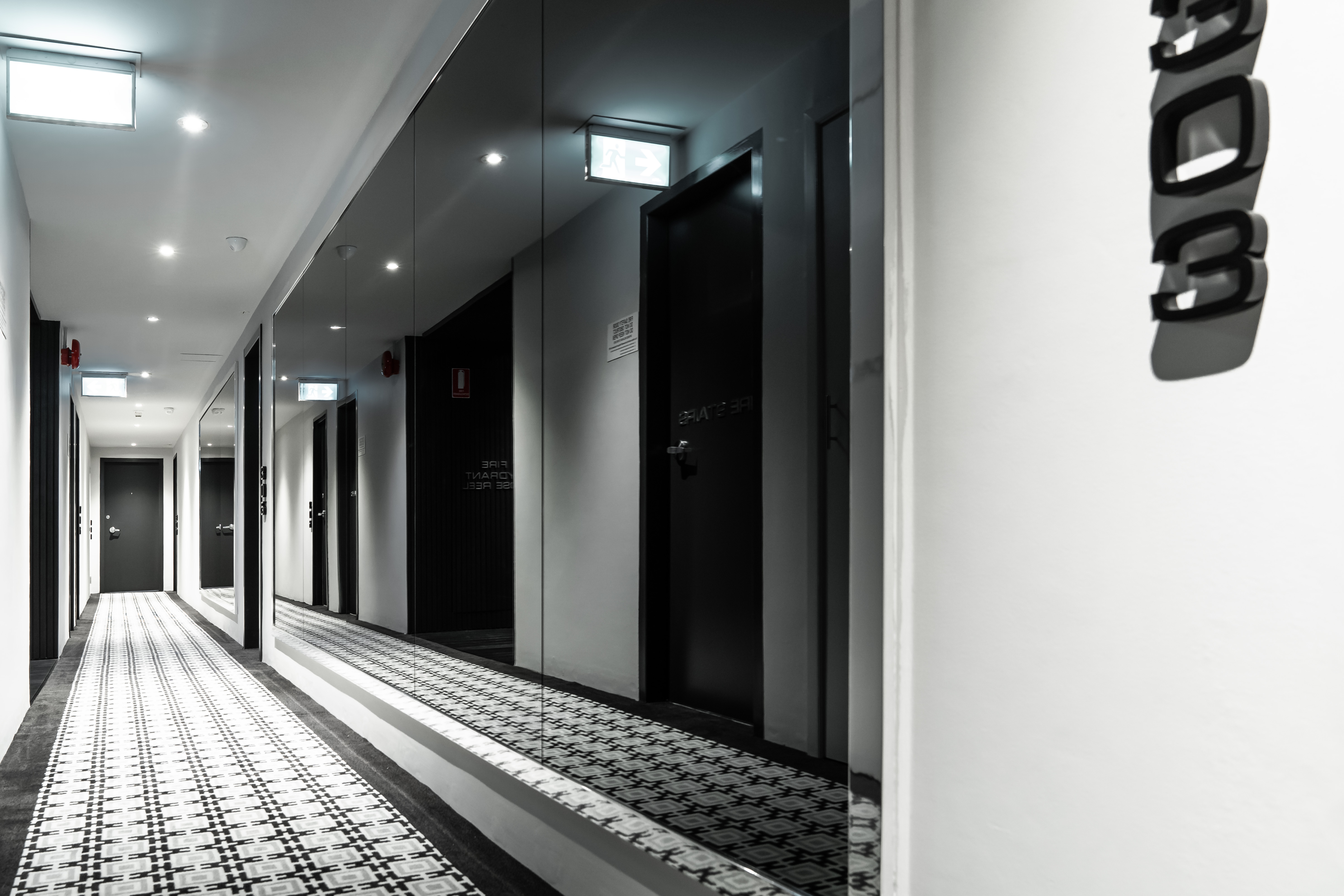 Sydney apartment building interior designer hallways common areas